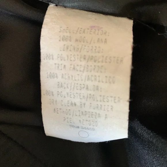 Charles Klein Dark Gray Pea Coat with Faux Fur Hoodie Size Large Great Condition - Picture 5 of 6